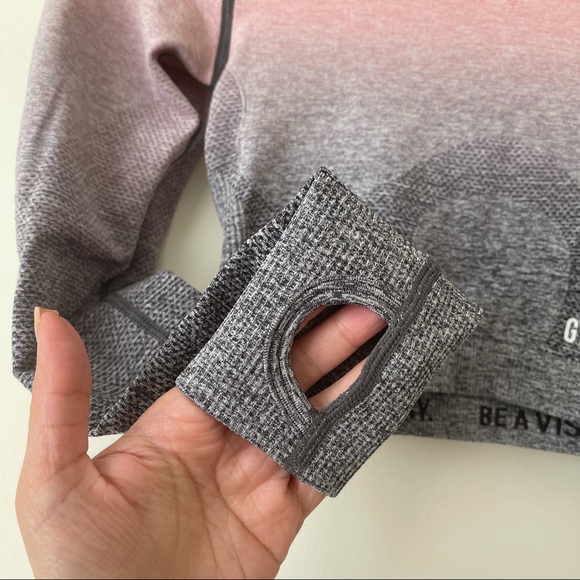 COPY - GYMSHARK Ombre Seamless Long Sleeved Crop … - Picture 6 of 8